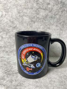 Vintage NASA Hubble Space Telescope 2nd Servicing Mission Commemorative Black Co